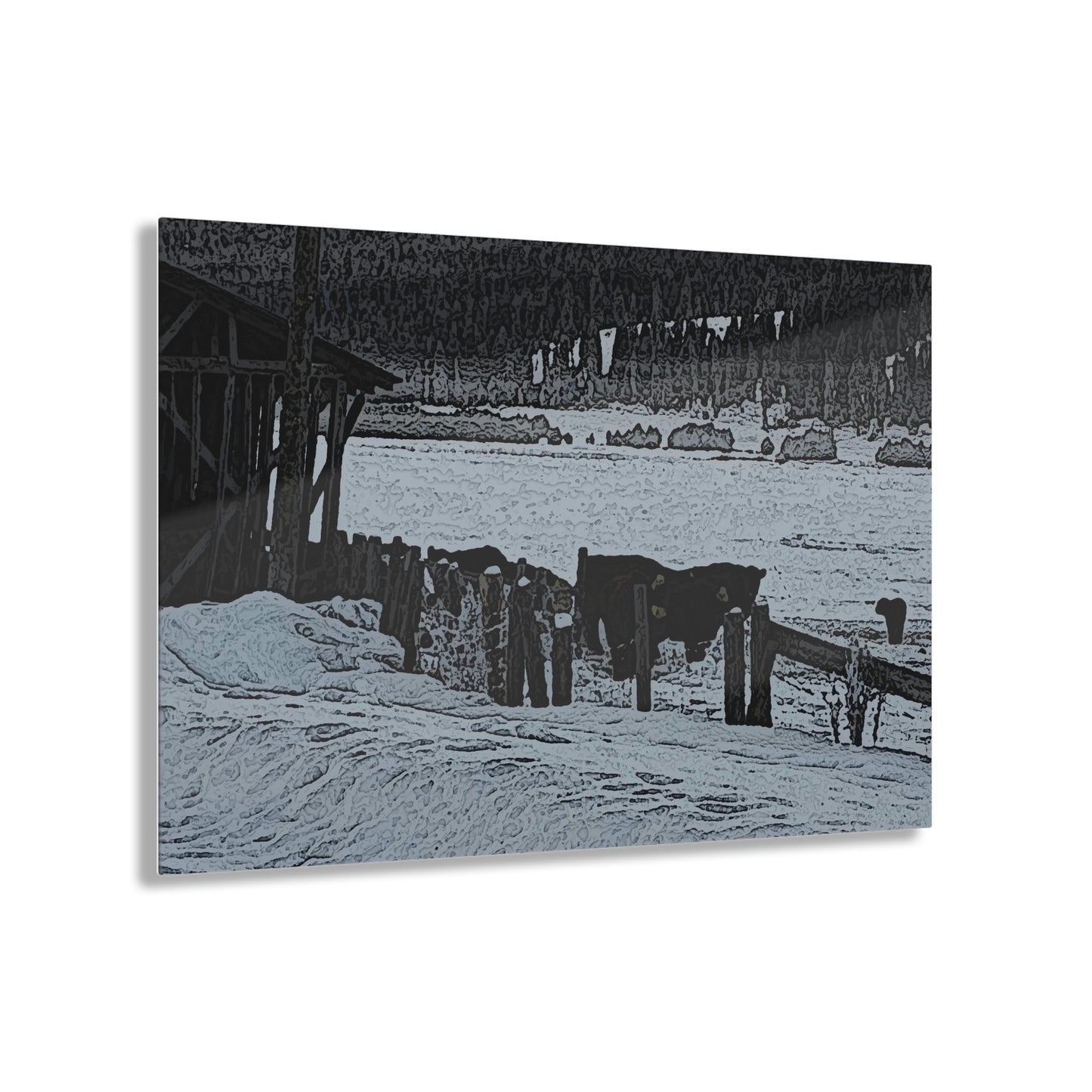 Acrylic Prints ... A Quiet Morning ... "Along The Red River & Nature Preserve Plateau" ... Jan23 ... Original Works ...
