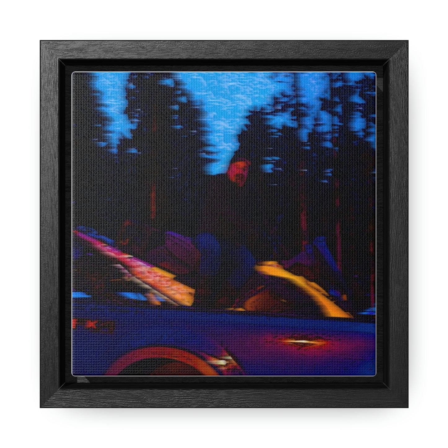 Gallery Canvas Wraps, Square Frame ... Two Modes Of Winter Transportation ... "Which One To Drive Next?" ... Choices-Choices-Choices ... Circa 4Jan23 ... Original Works ...