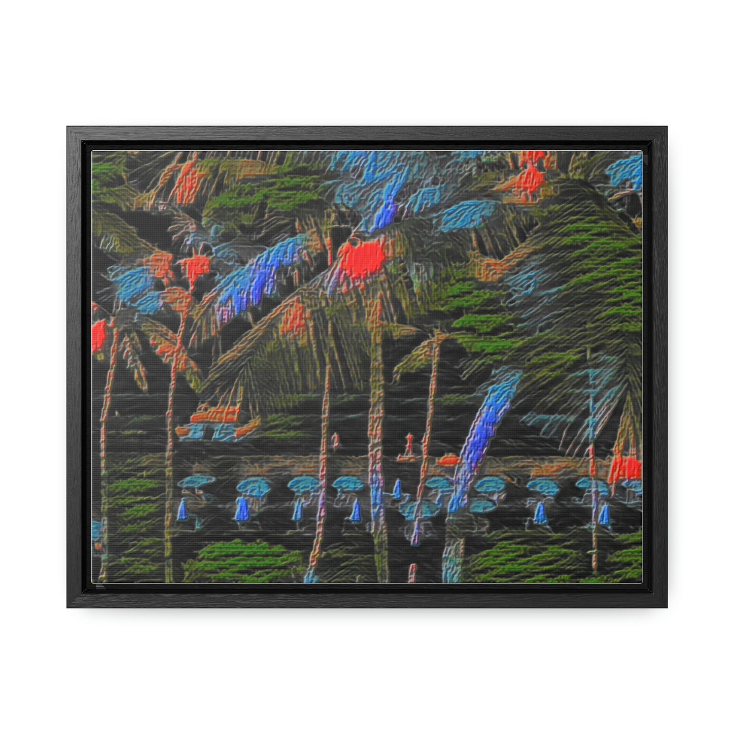 Gallery Canvas Wraps, Horizontal Frame ... "The Royal Hawai'ian: Waikiki Beach_Beach" ... Honolulu, HI ... Ocotber 2014 (Halloween) ... Original Works ...