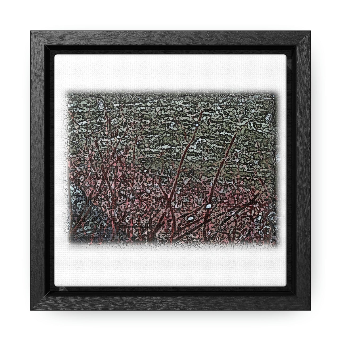 Gallery Canvas Wraps, Square Frame ... "A River Runs Through It" ... Red-Osier-Dogwood (Cornus Stonlifera 'Rubra') .. Original Works ... Central Idaho ...