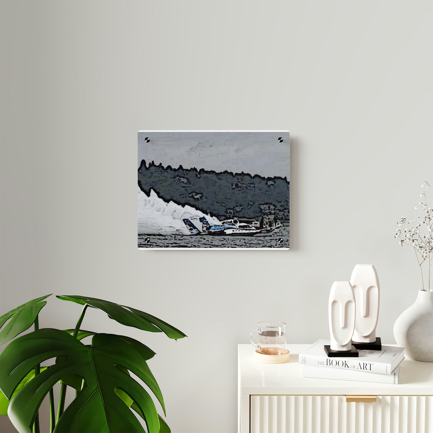 Acrylic Wall Art Panels ... Seattle Columbia Cup On Lake Washington ... "Dave Wilcox Heads For The Win" ... Associate Gift-Photo ... Original Works ...