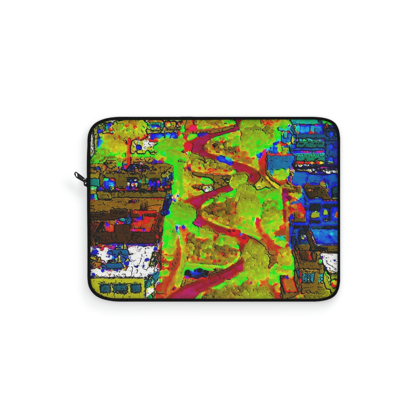 Laptop Sleeve ... A Crazy Street ... 'Eight Winding Curve-Switchbacks' ... "Lombard Street, San Francisco, CA' ... Family Archives: 1970's ... Original Works ...