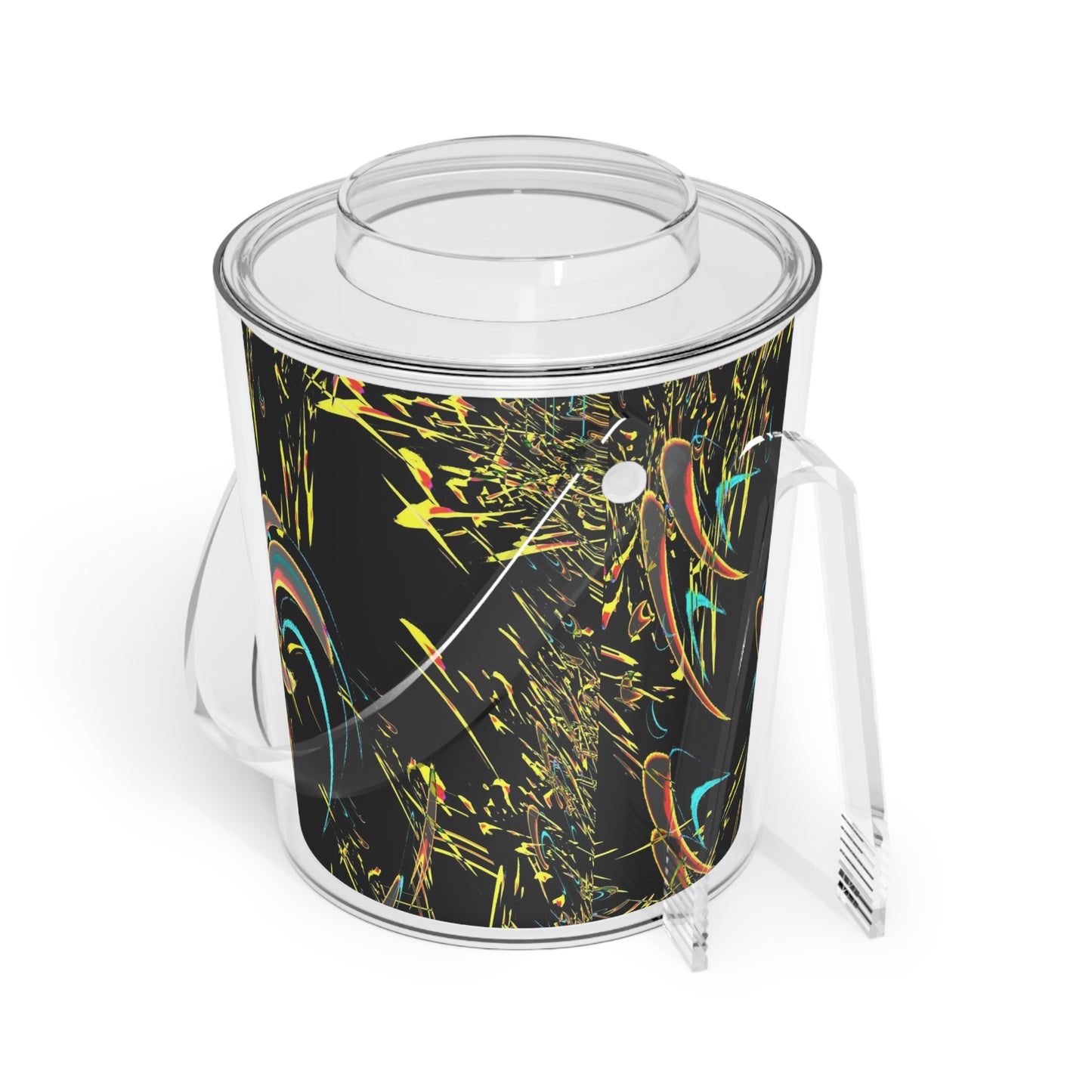 Ice Bucket with Tongs ... "Waning Moon" ... Central Idaho ... October 2022 ... Rendering Time: 22 Hours ... Original Works ...