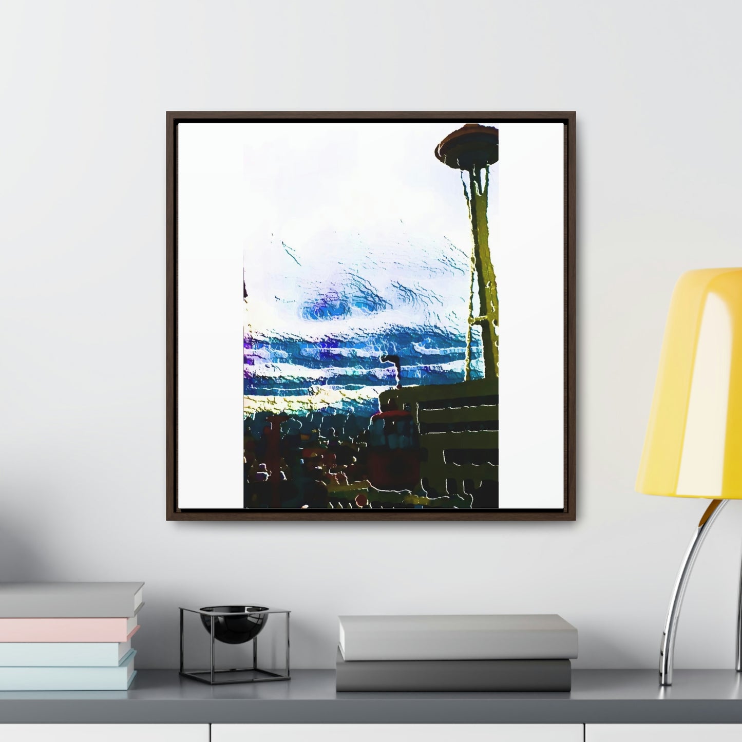 Gallery Canvas Wraps, Square Frame ... Air Tram-Way Gondola & Seattle Space Needle: Seattle World's Fair: 1962 ... Original Works ...