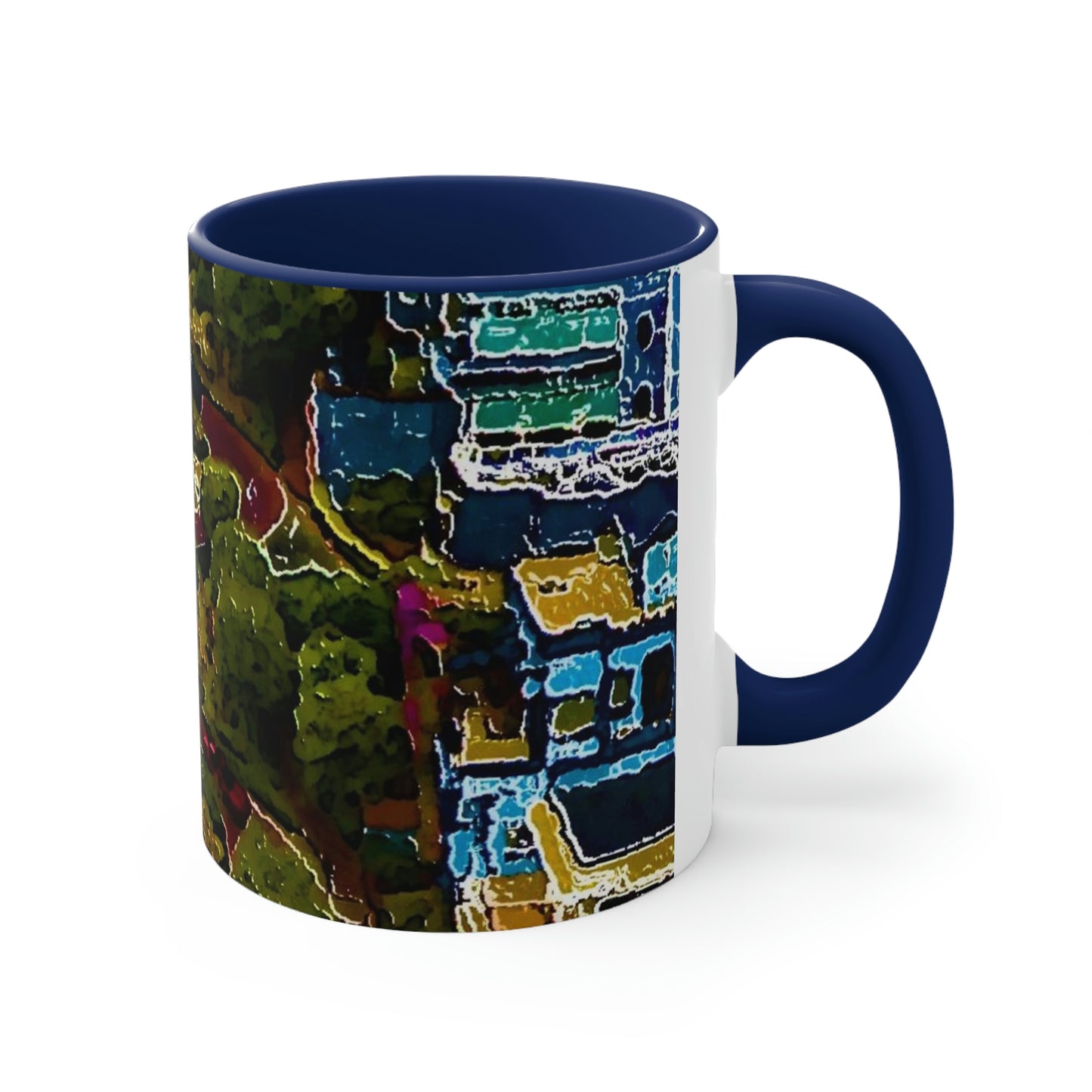 Accent Coffee Mug, 11oz ... A Crazy Street ... 'Eight Winding Curve-Switchbacks' ... "Lombard Street, San Francisco, CA' ... Family Archives: 1970's ... Original Works ...