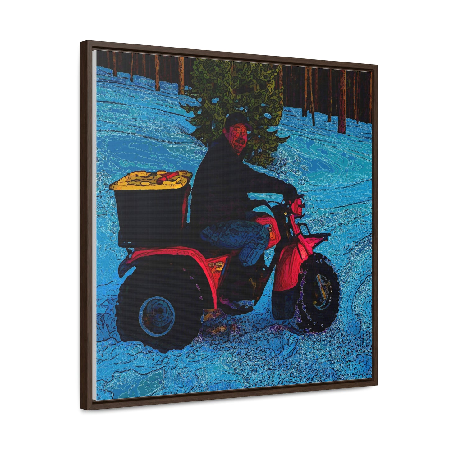 Gallery Canvas Wraps, Square Frame ... There's 2-Wheelin ... There's 4-Wheelin ... 'And-Of-Course' ... "There's 3-Wheelin-In-The-Snow" ...  Original Works ...