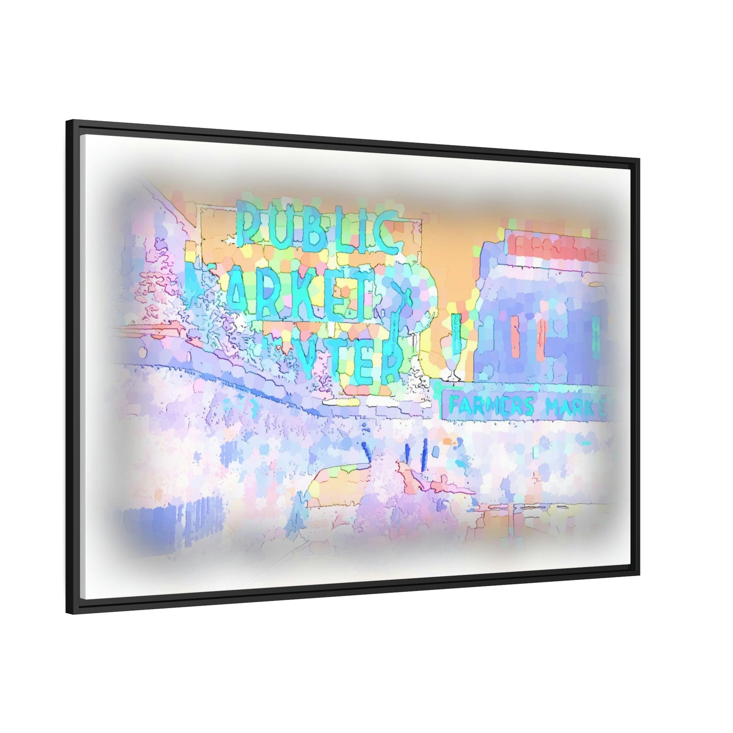 Matte Canvas, Black Frame ... PPM: Pike Place Market ... Original Work ... Winter 2022 ...