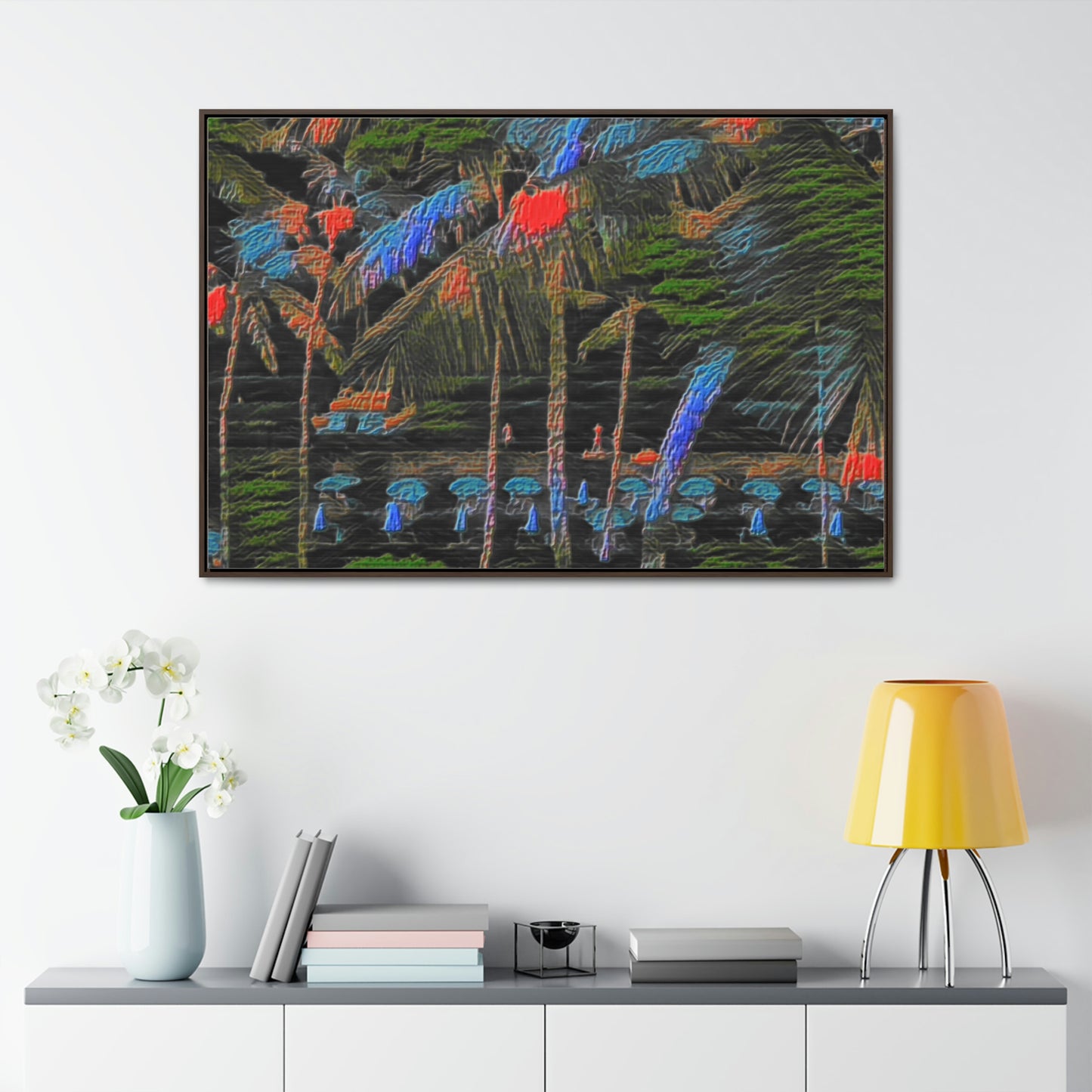 Gallery Canvas Wraps, Horizontal Frame ... "The Royal Hawai'ian: Waikiki Beach_Beach" ... Honolulu, HI ... Ocotber 2014 (Halloween) ... Original Works ...