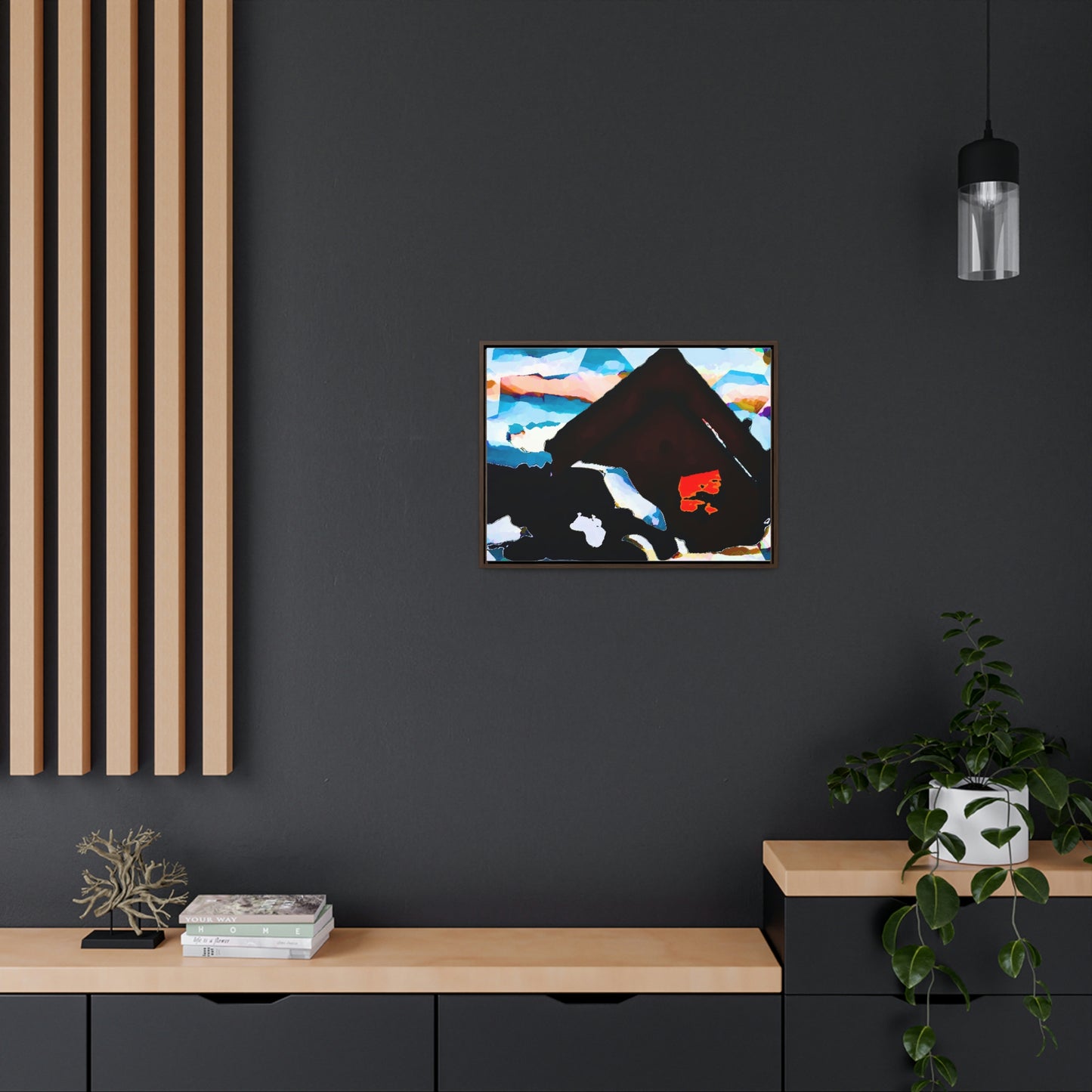 Gallery Canvas Wraps, Horizontal Frame ... After An Intense Snow Storm ... 'Digging Out' ... A Vehicle & Cabin "In The Mountains" ... March 2023 ... Original Works ...
