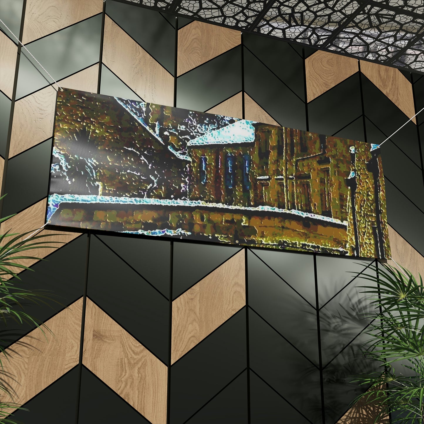 Matte Banner ... Walikng The Streets & Alleys ... 'Strolling The Canals ... '  ... Original Works  ...