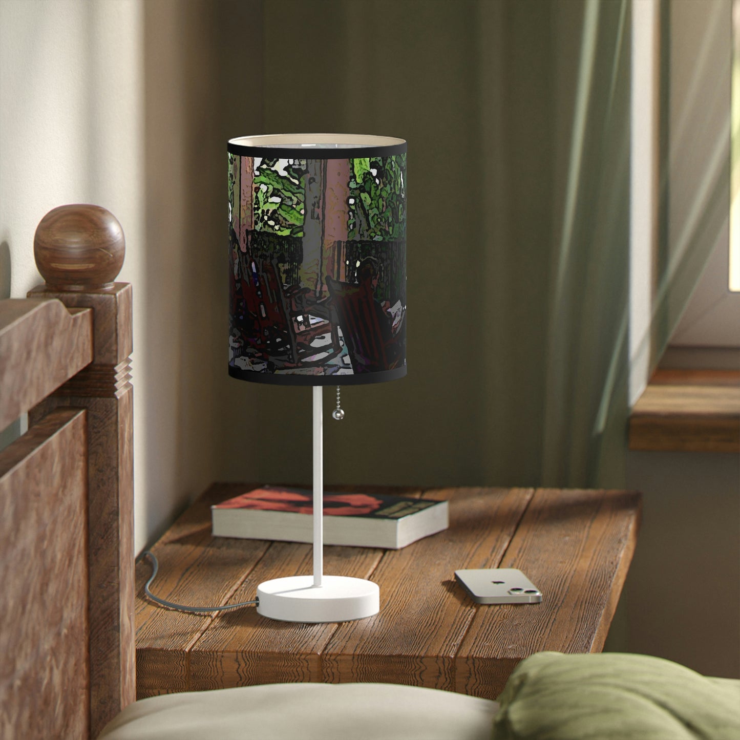 Lamp on a Stand, US|CA plug ...Lanai & Rocking Chairs At: 'The Pink Palace' ... The Royal Hawai'ian ... Honolulu, HI ... '27Oct2014' ... Original Works ...
