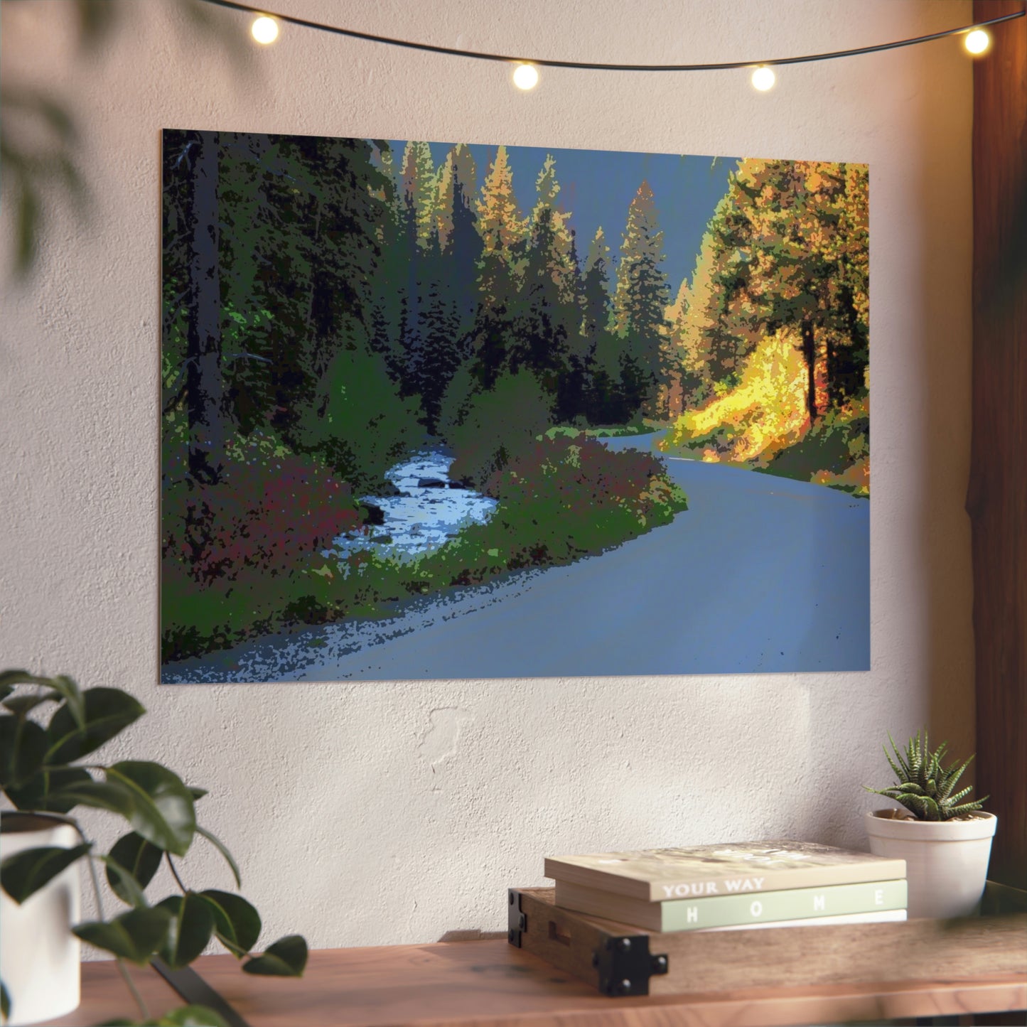 Aluminum Composite Panels ... A Mountain River ... A Mountain Road ... "Parallels That Follow Their Mutual Journeys ..." ... Red River, Idaho ... Autumn 2022 ... Original Works ...