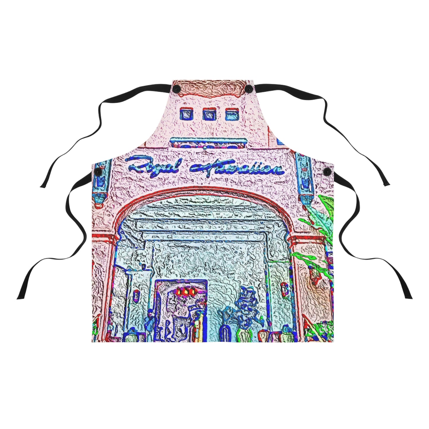 Apron ...  "La Grande Entree" At: 'The Pink Palace' ... The Royal Hawai'ian ... Honolulu, HI ... '27Oct2014' ... Original Works ...