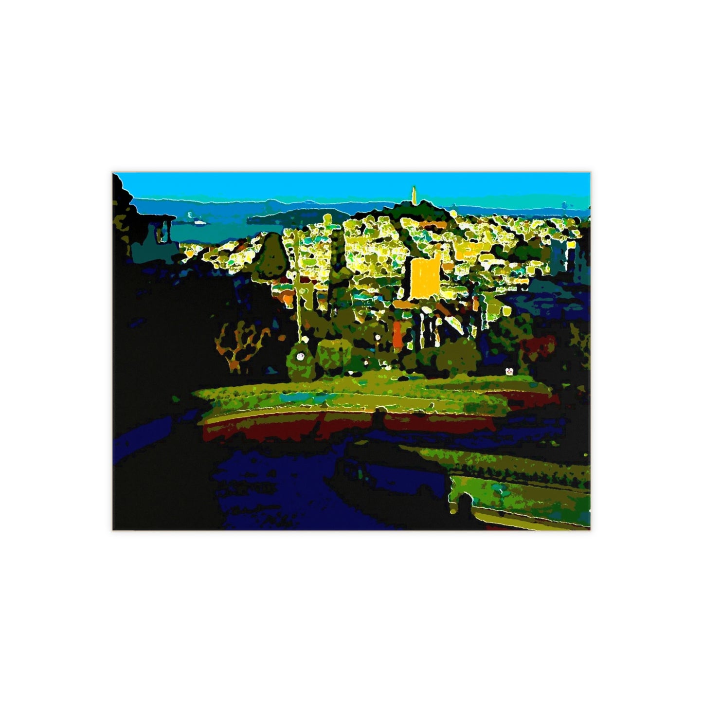 Ceramic Photo Tile ... "Lombard Street San Francisco, CA, USA" ... Family Archives 1970's ... Original Works ...