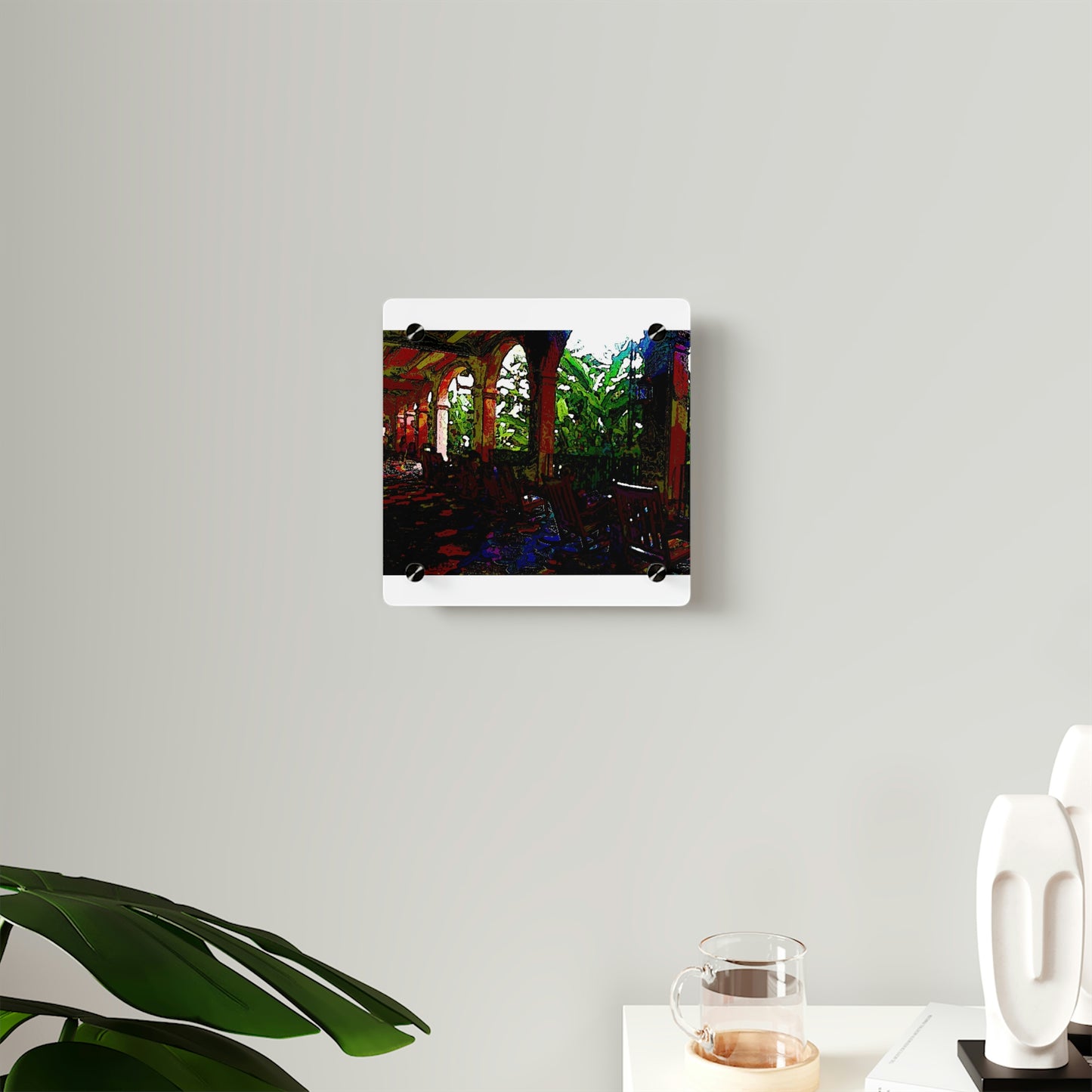 Acrylic Wall Art Panels ... Lanai & Rocking Chairs At: 'The Pink Palace' ... The Royal Hawai'ian ... Honolulu, HI ... '27Oct2014' ... Original Works ...
