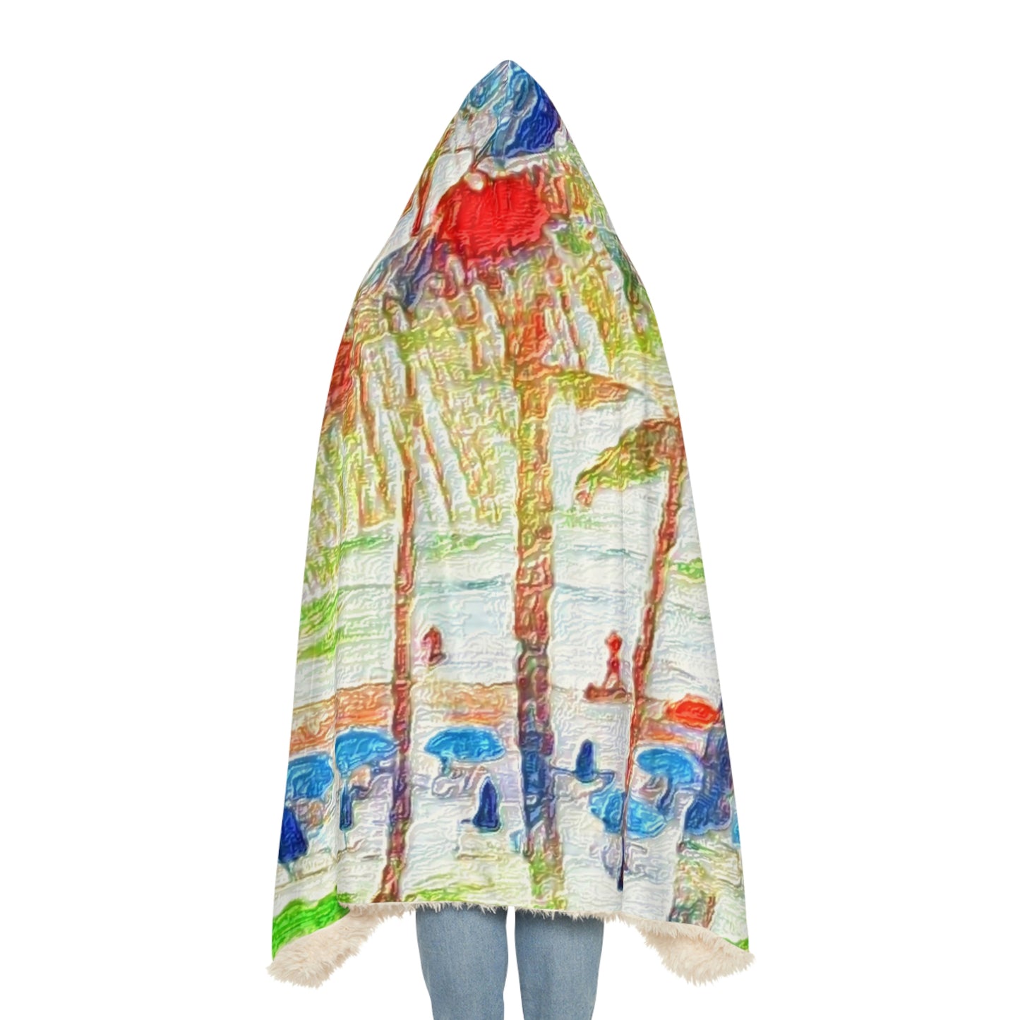 Snuggle Blanket ... "The Royal Hawai'ian: Waikiki Beach_Beach" ... Honolulu, HI ... October 2014 (Halloween) ... Original Works ...
