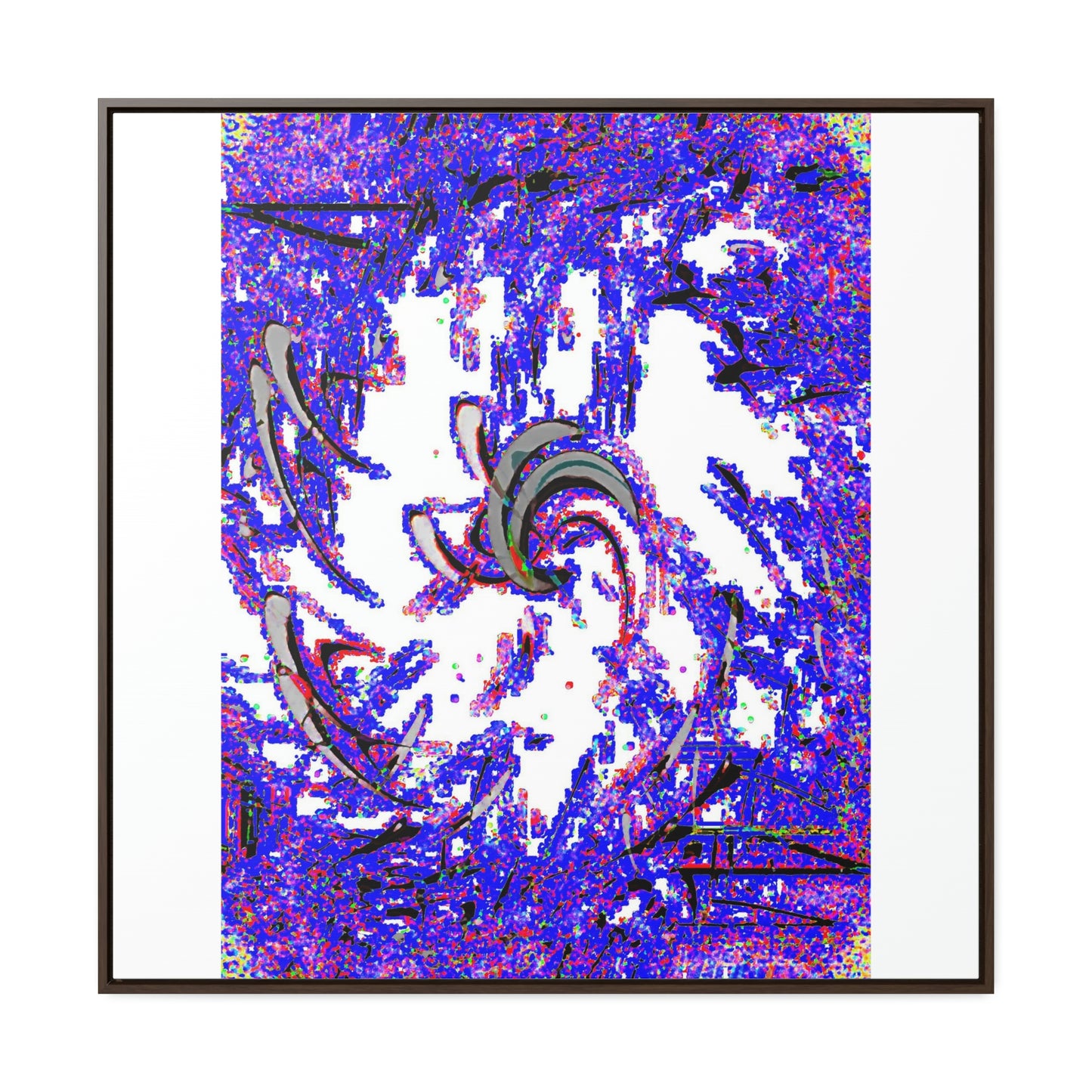 Gallery Canvas Wraps, Square Frame ... "Waning Moon" ... Central Idaho ... October 2022 ... Rendering Time: 22 Hours ... Original Works ...