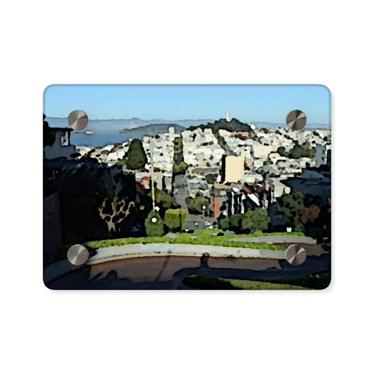Acrylic Wall Art Panels ... "Lombard Street San Francisco, CA, USA" ... Family Archives 1970's ... Original Works ...