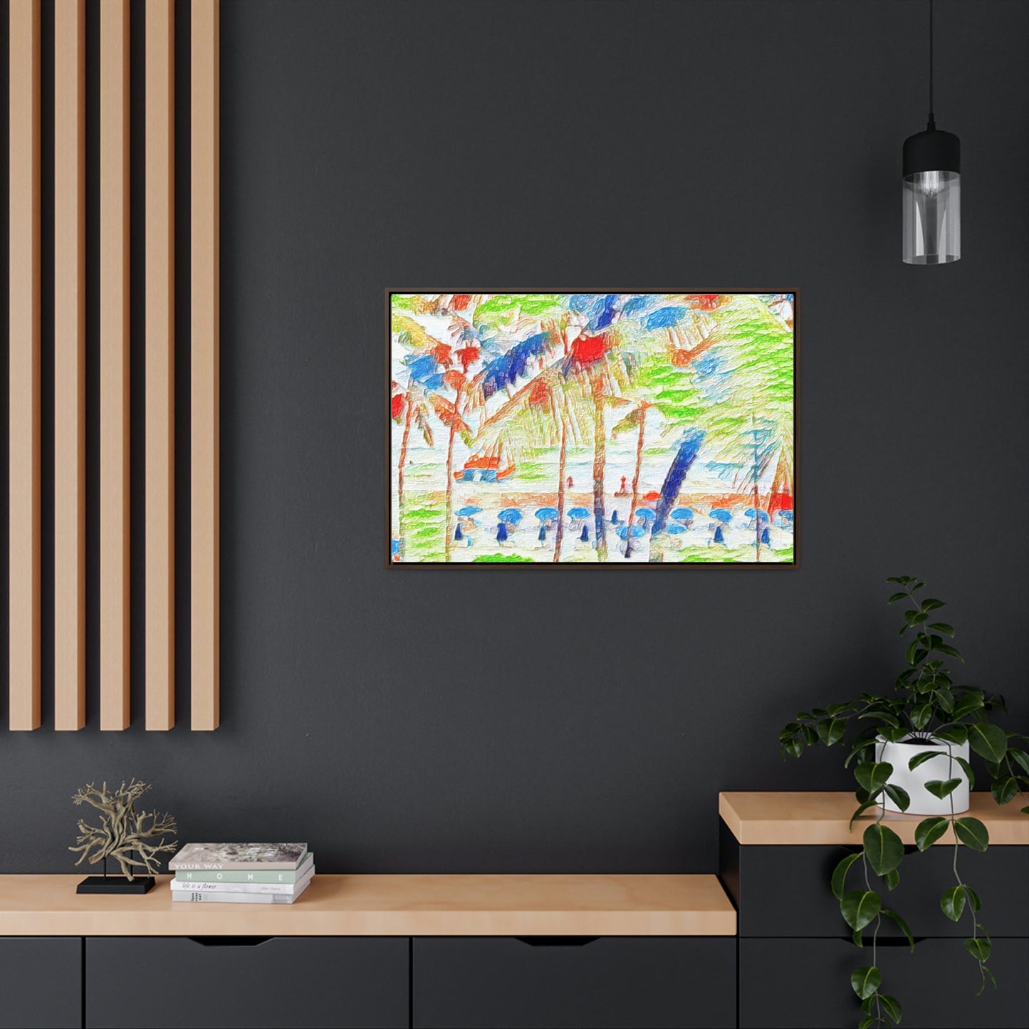 Gallery Canvas Wraps, Horizontal Frame ... "The Royal Hawai'ian: Waikiki Beach_Beach" ... Honolulu, HI ... Ocotber 2014 (Halloween) ... Original Works ...