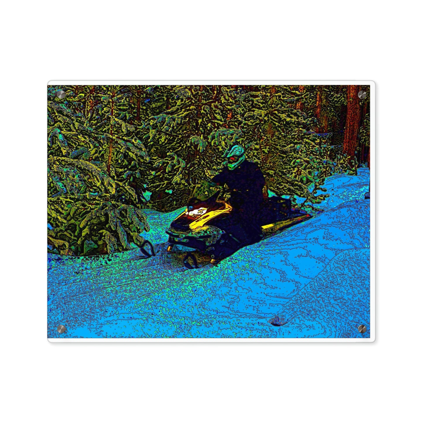 Acrylic Wall Art Panels ... Yep ... "Another Day ... Riding Through The Wilderness ... " ... February 2023 ... Original Works ...