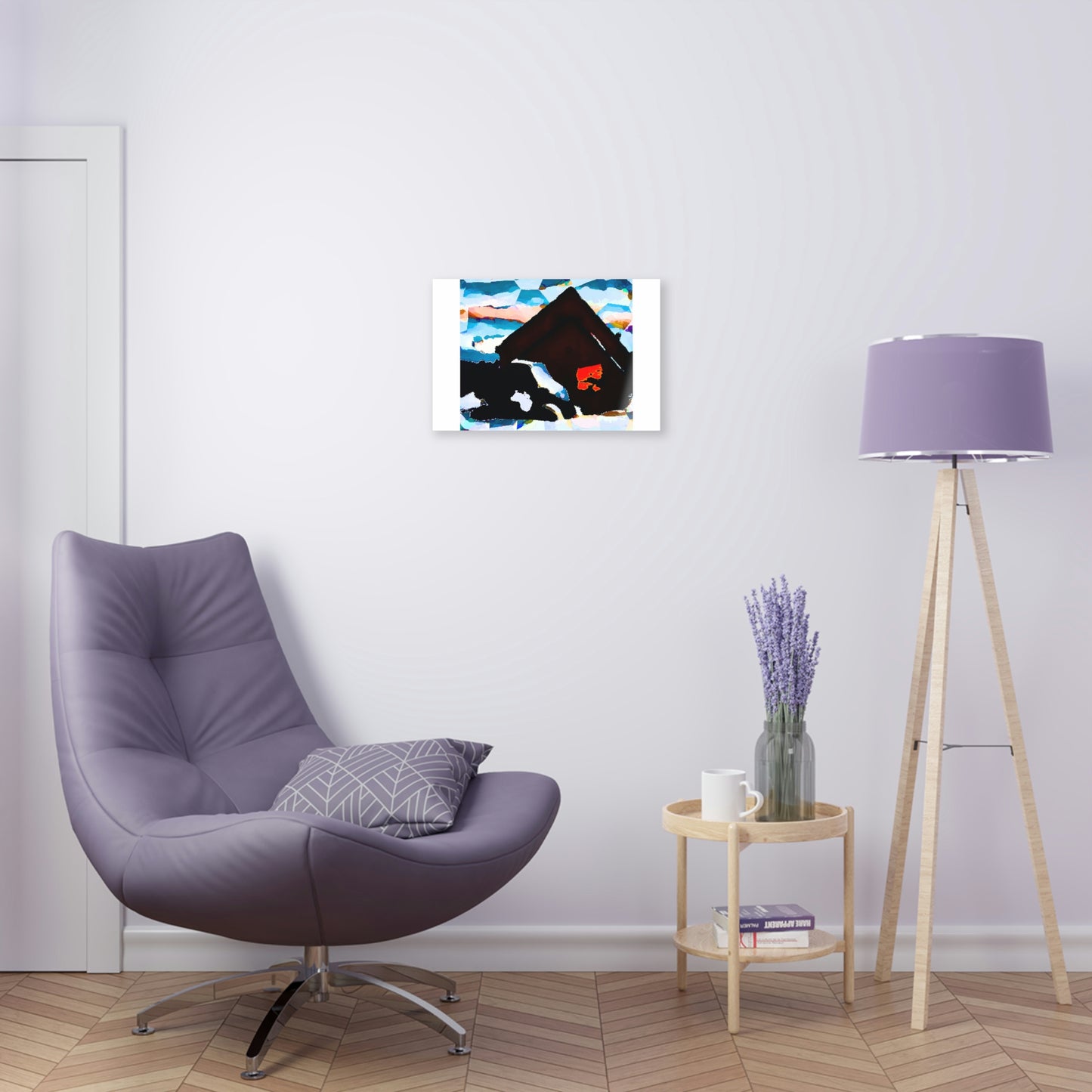 Acrylic Prints ... After An Intense Snow Storm ... 'Digging Out' ... A Vehicle & Cabin "In The Mountains" ... March 2023 ... Original Works ...