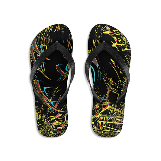 Unisex Flip-Flops ... "Waning Moon" ... Central Idaho ... October 2022 ... Rendering Time: 22 Hours ... Original Works ...
