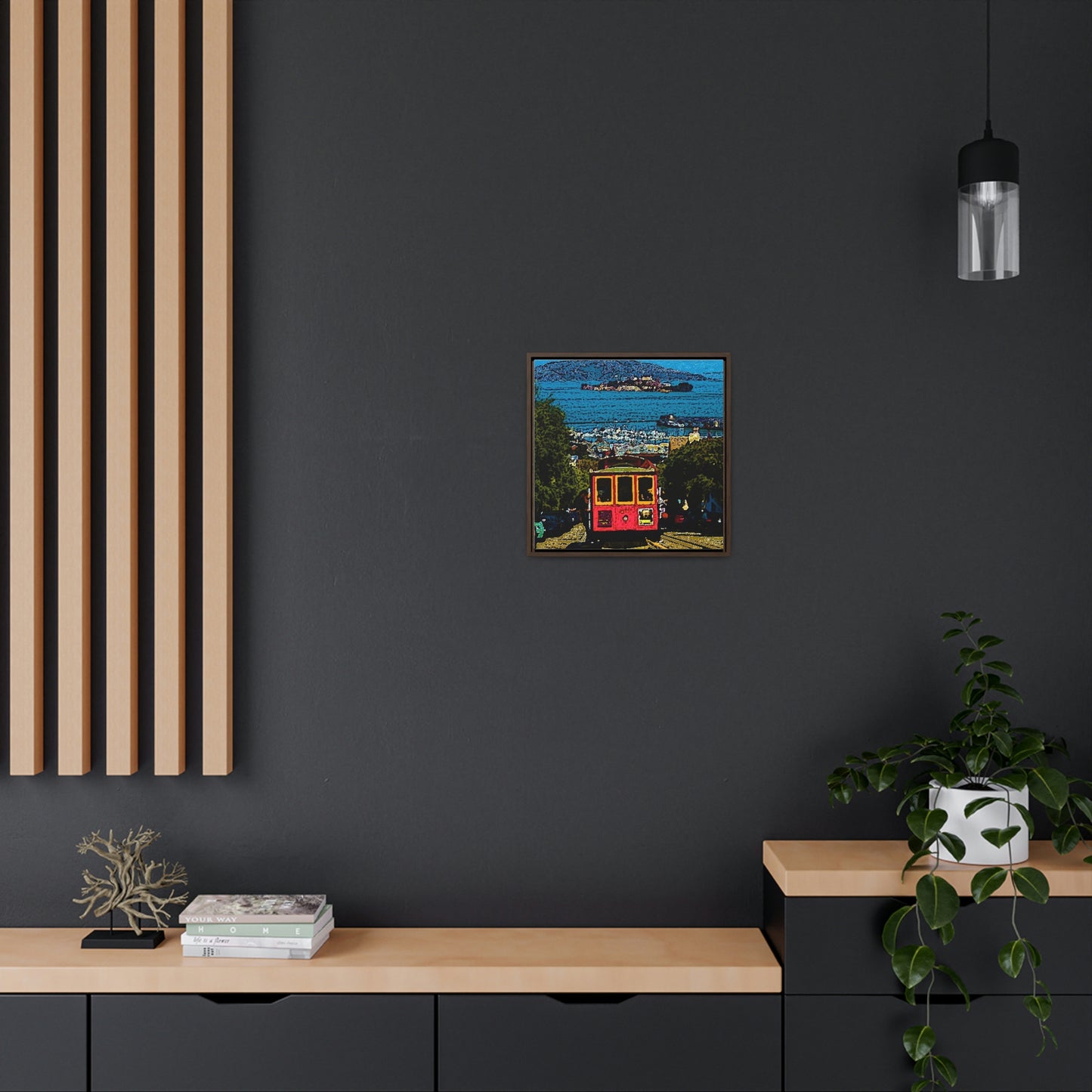 Gallery Canvas Wraps, Square Frame ... San Francisco ... 'A Rice-A-Roni-A-San Francisco Treat' ... "A Cable Car Classic" ... Family Archives: 1973 ... Original Works ...
