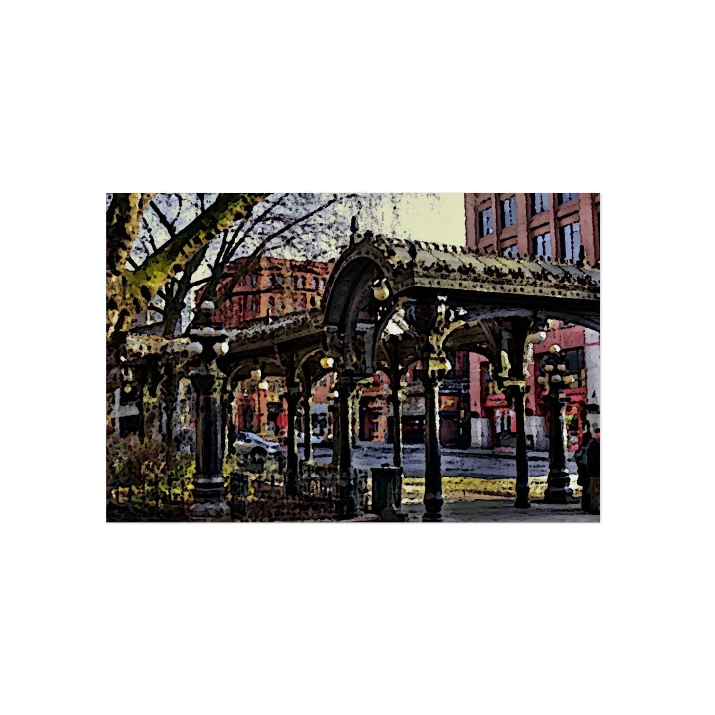 Aluminum Composite Panels ... Pioneer Square, Seattle, Washington: Gazebo, ..."Waiting For The Bus" ... Family Archives ... 2010 ... Original Works ...