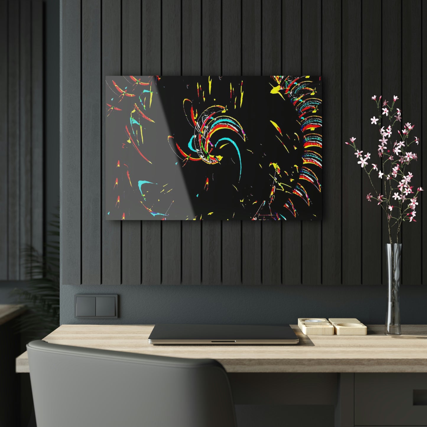 Acrylic Prints ... "Waning Moon" ... Central Idaho ... October 2022 ... Rendering Time: 22 Hours ... Original Works ...