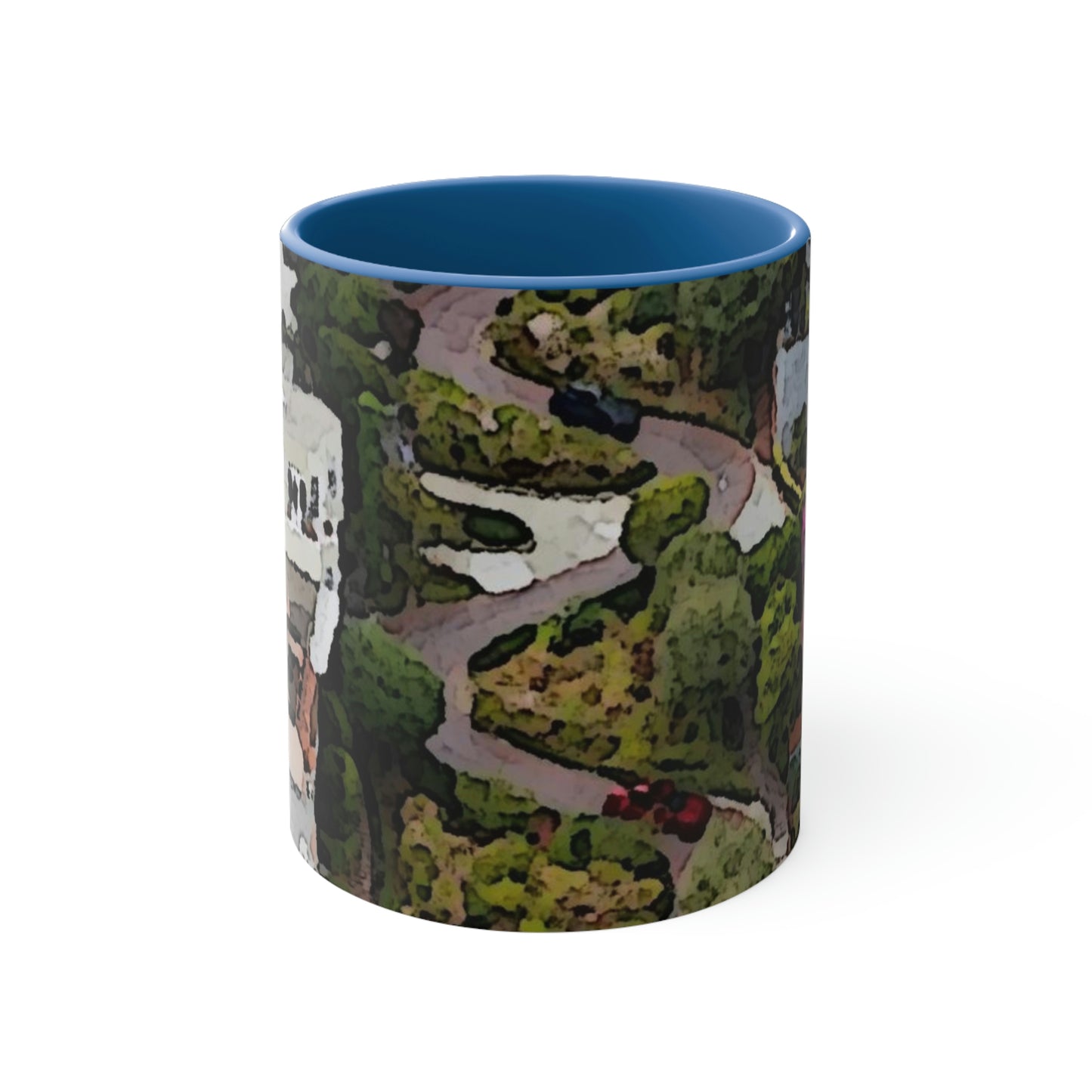 Accent Coffee Mug, 11oz ... A Crazy Street ... 'Eight Winding Curve-Switchbacks' ... "Lombard Street, San Francisco, CA' ... Family Archives: 1970's ... Original Works ...