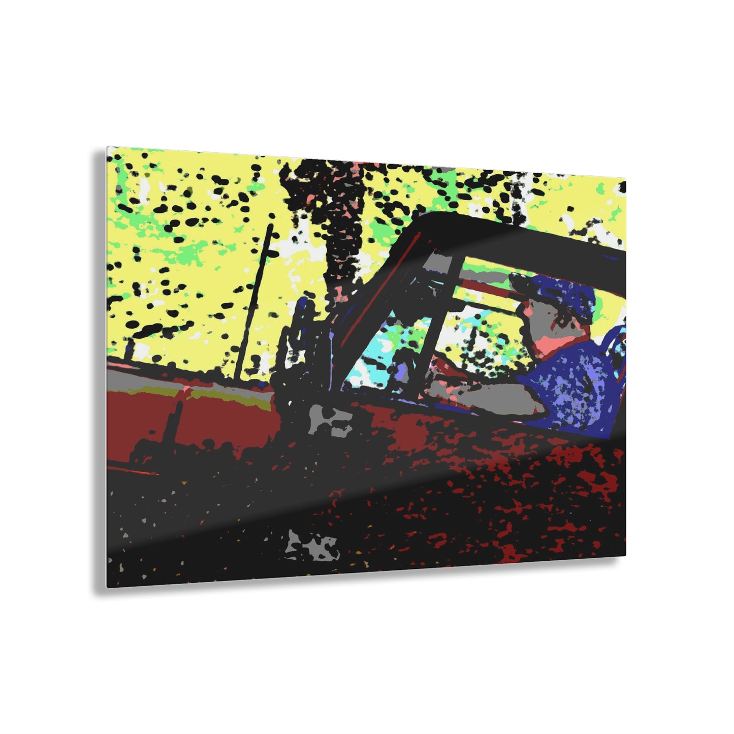 Acrylic Prints ... "Jeep & Bronco-Bustin'-It Up The Mountain Road"  ... Spring 2021 ... Rhett Creek, Idaho ... Original Works ...