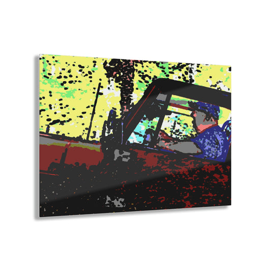 Acrylic Prints ... "Jeep & Bronco-Bustin'-It Up The Mountain Road"  ... Spring 2021 ... Rhett Creek, Idaho ... Original Works ...