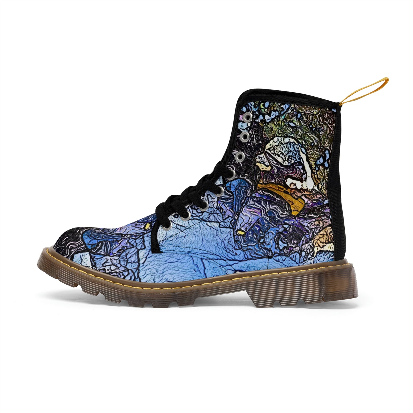 Women's Canvas Boots ... Blasting Through-The-Powder ... 'Central Idaho Mounains ... ' 2Dec22 ...