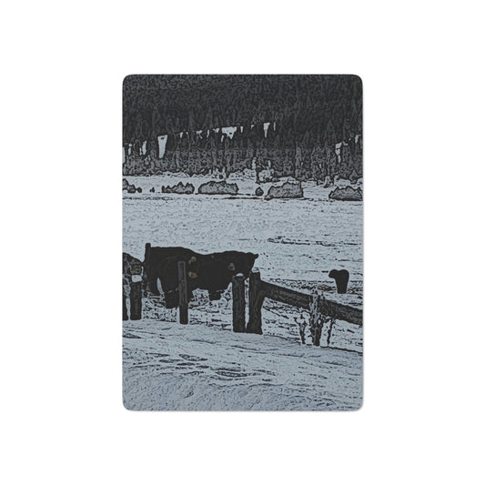 Custom Poker Cards ... A Quiet Morning ... "Along The Red River & Nature Preserve Plateau" ... Jan23 ... Original Works ...