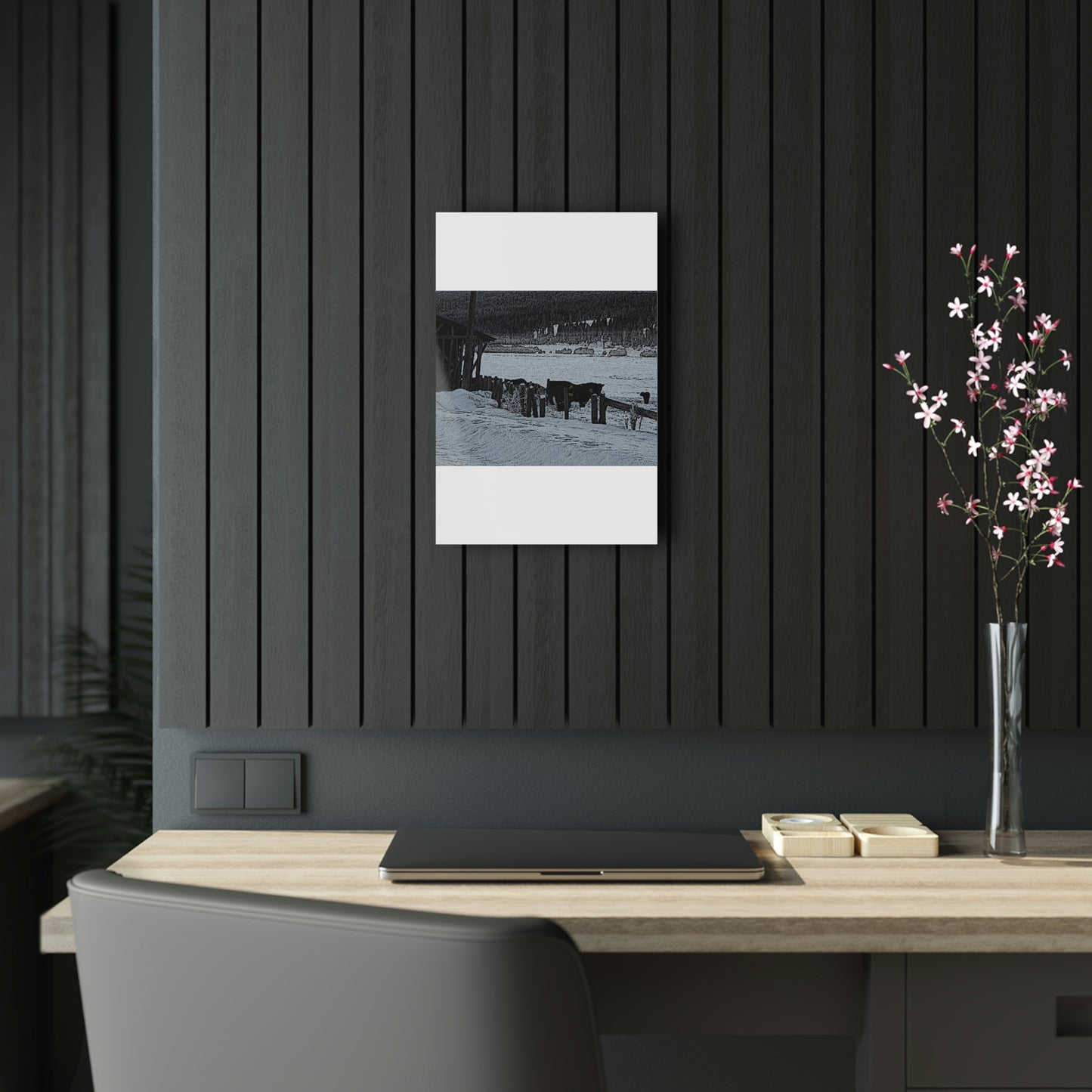 Acrylic Prints ... A Quiet Morning ... "Along The Red River & Nature Preserve Plateau" ... Jan23 ... Original Works ...
