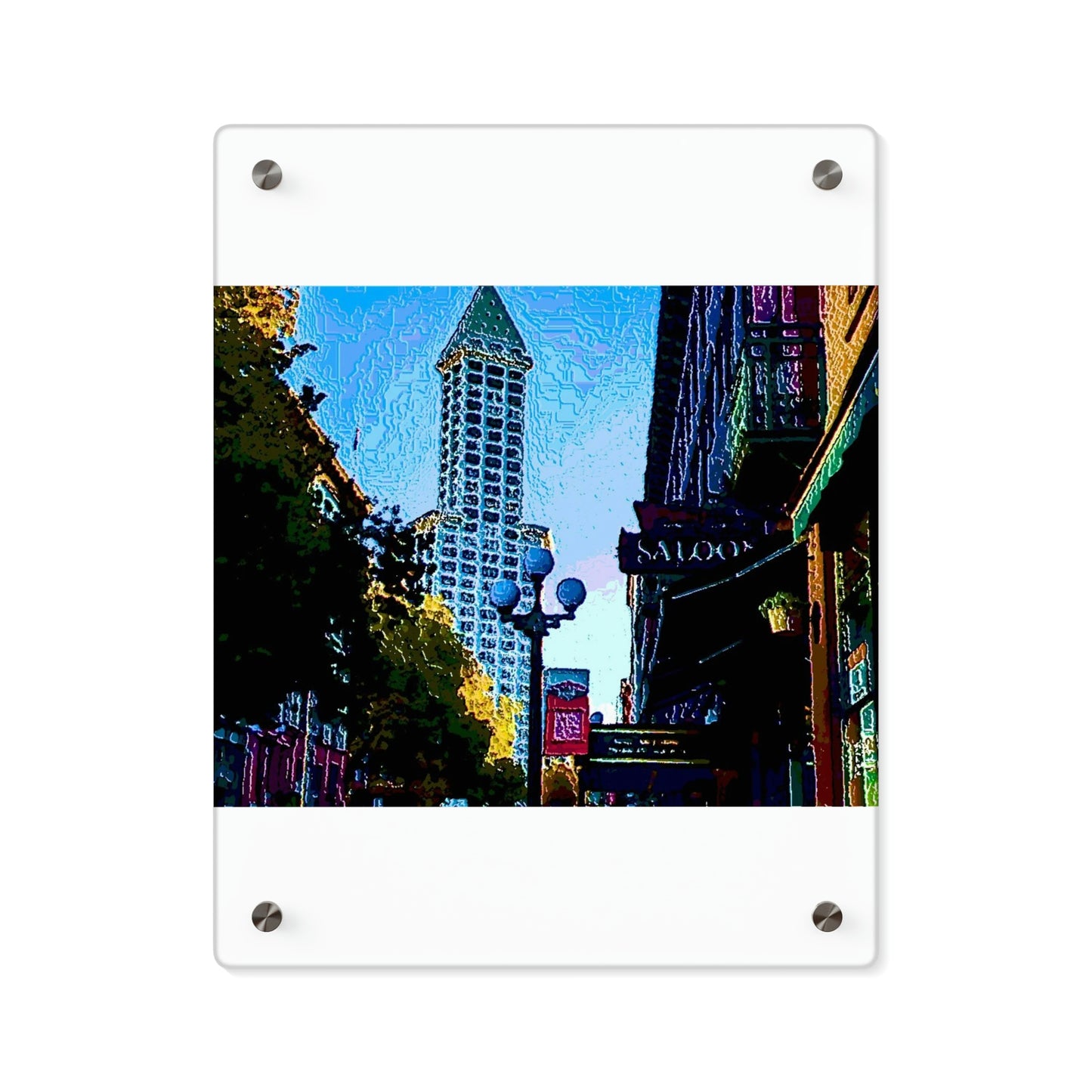 Acrylic Wall Art Panels ...  Pioneer Square & Smith Tower ... 'That World Famous View' ... Colleague Supplied Photo ... Original Works ...