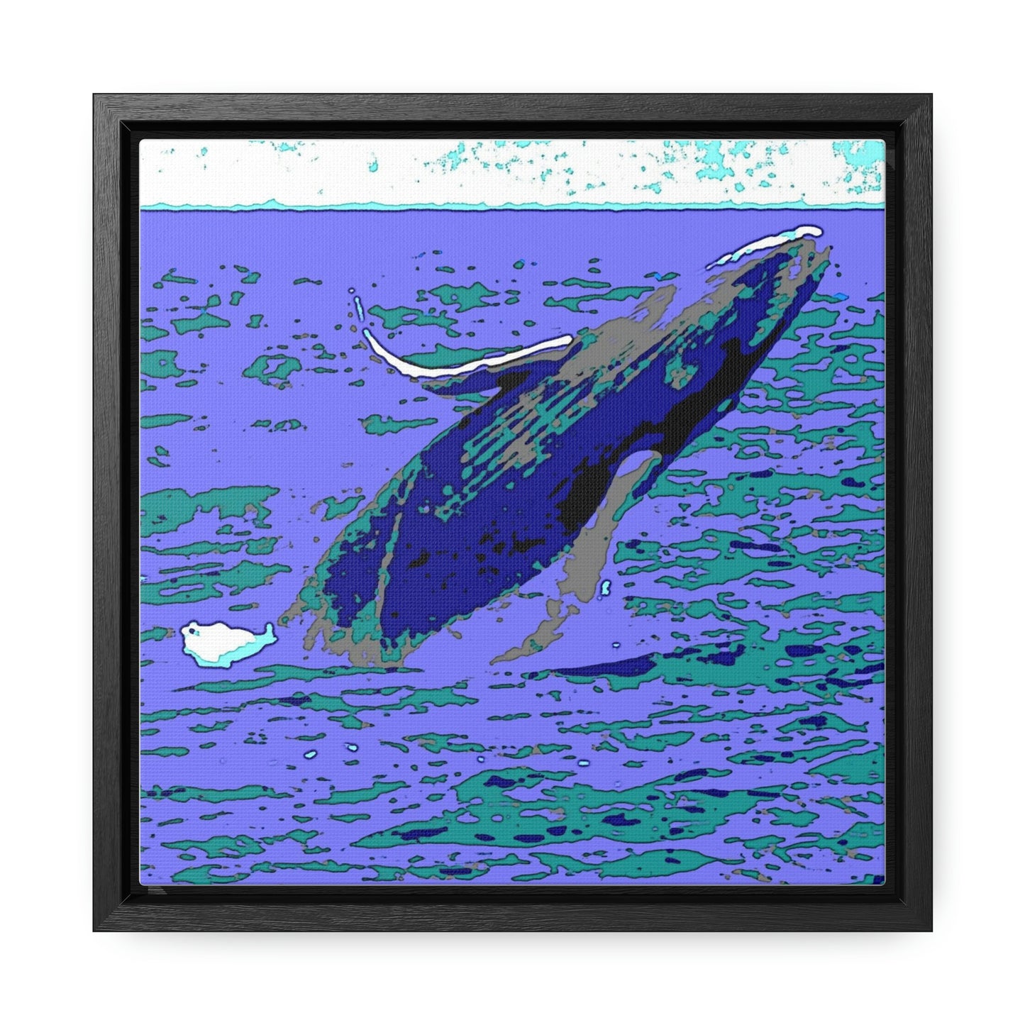 Gallery Canvas Wraps, Square Frame ... Baby Humpback Breaching ... Maui, HI: April 2022 ... "Family Archives: KPH" ... Original Works ...
