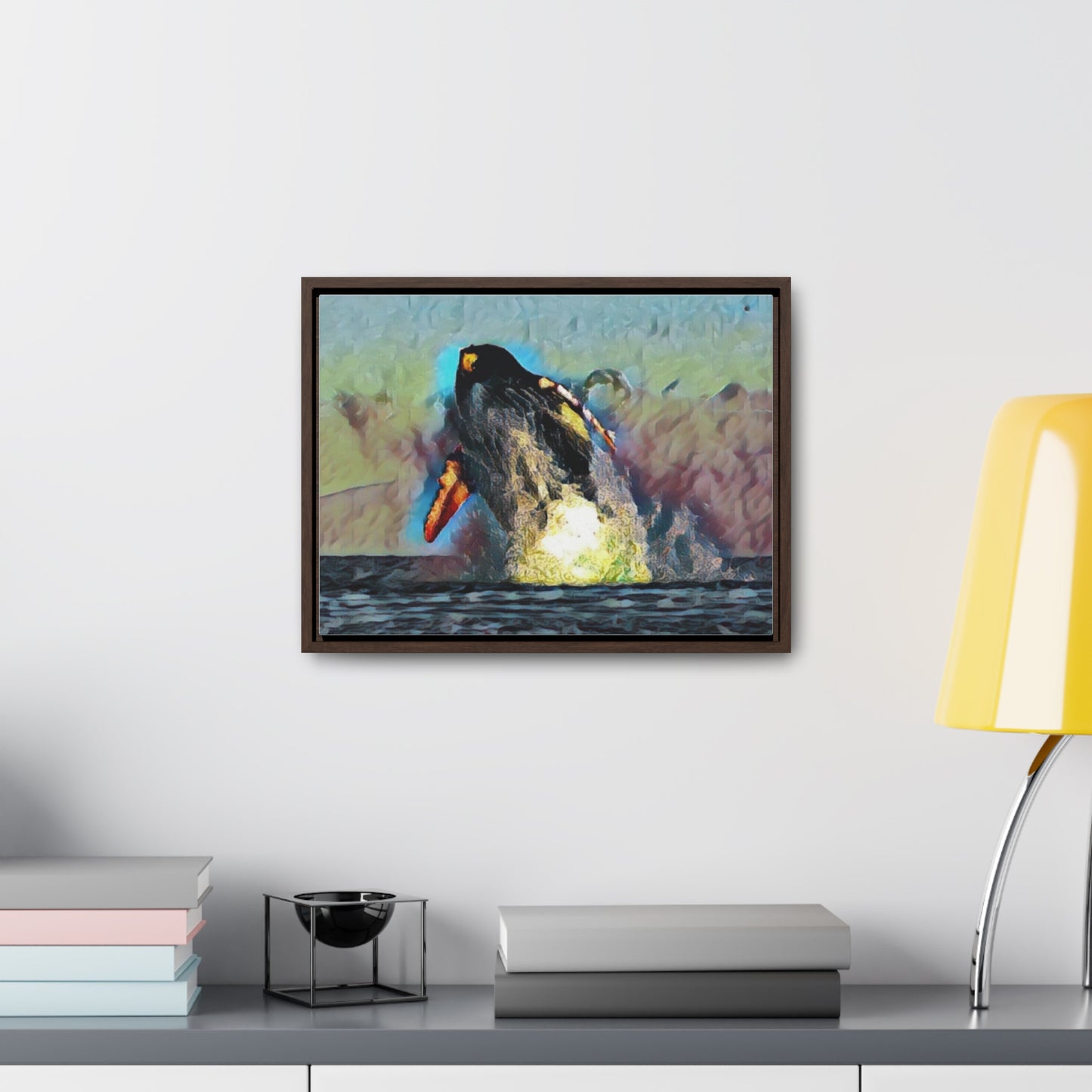 Gallery Canvas Wraps, Horizontal Frame ... An Extraordinary Humpback Breach ... 'With Explosive Energy' ... Family Archives (KPH) ... Circa: 21st Century. Maui, HI ... Original Works ...