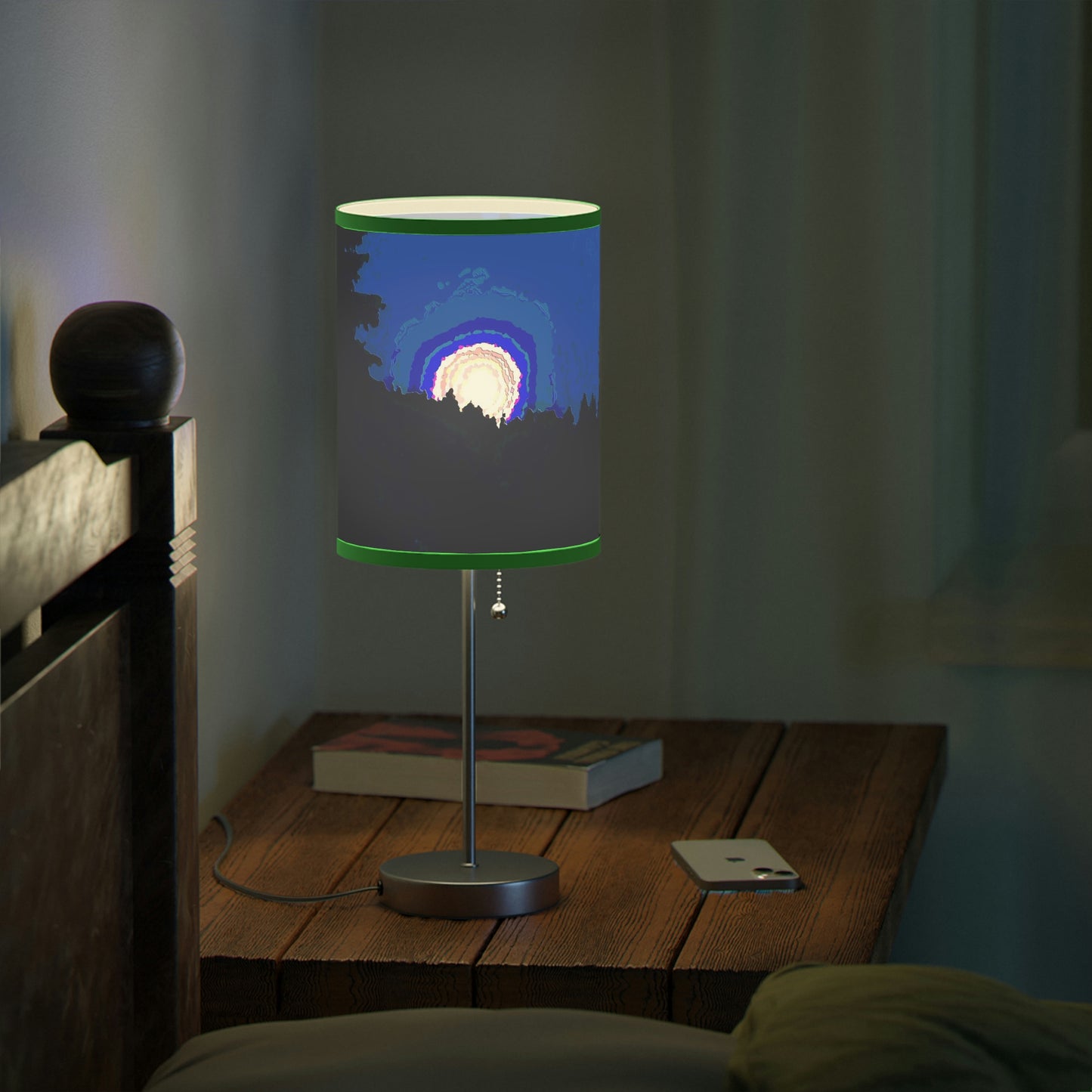 Lamp on a Stand, US|CA plug ... "The Road Home" ...' Over The River & Through The Woods To? ...' ... Moonscape Near Elk City, Idaho ... Original Works ... 5Jan23 ...