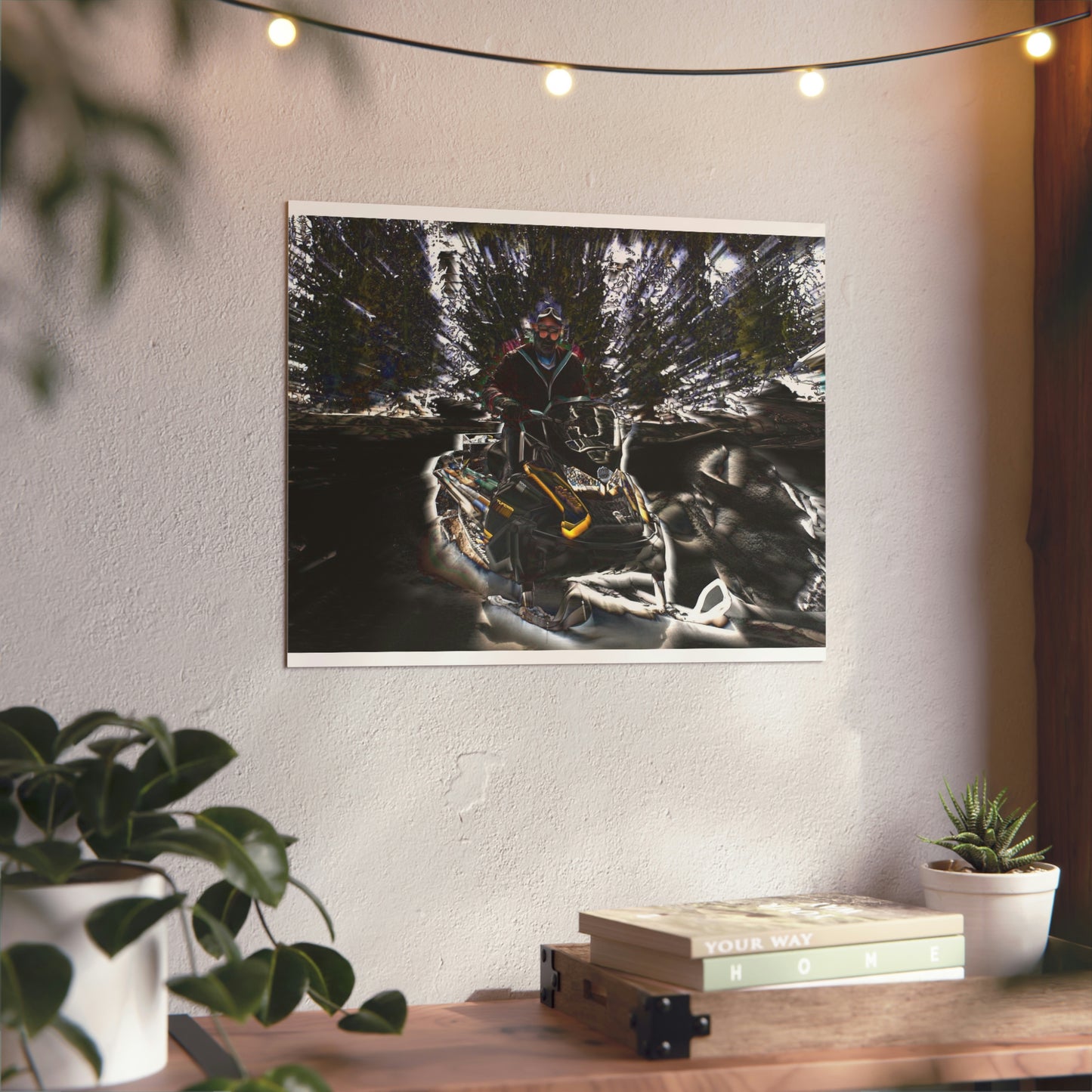 Aluminum Composite Panels ... Snowmobiling The Local Trails ... "A Spring Day" ... March 2021 ... Central Idaho ... Original Works ...