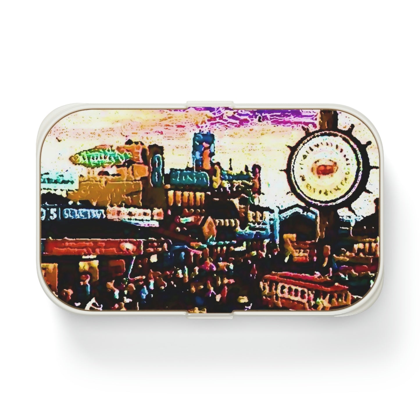 Bento Lunch Box ...  "No.9 Fishermen's Grotto - Fishermen's Wharf, SF, California" ... Family Archives: 1970's ... Original Works ...