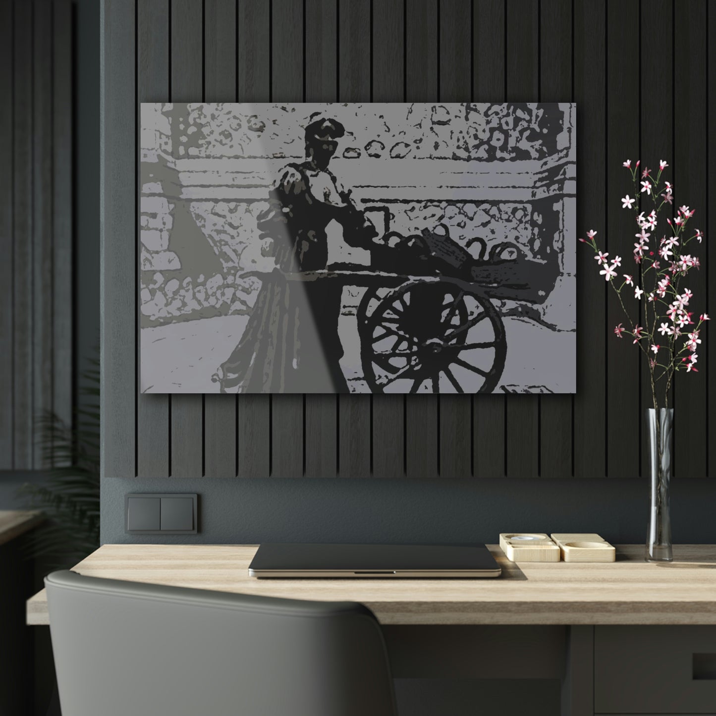 Acrylic Prints ... Dublin's "Molly Malone Along Grafton Street" ... Cryin' Cockels & Muscles Alive-Alive-Oh ... Circa 2003 ... Original Works ...