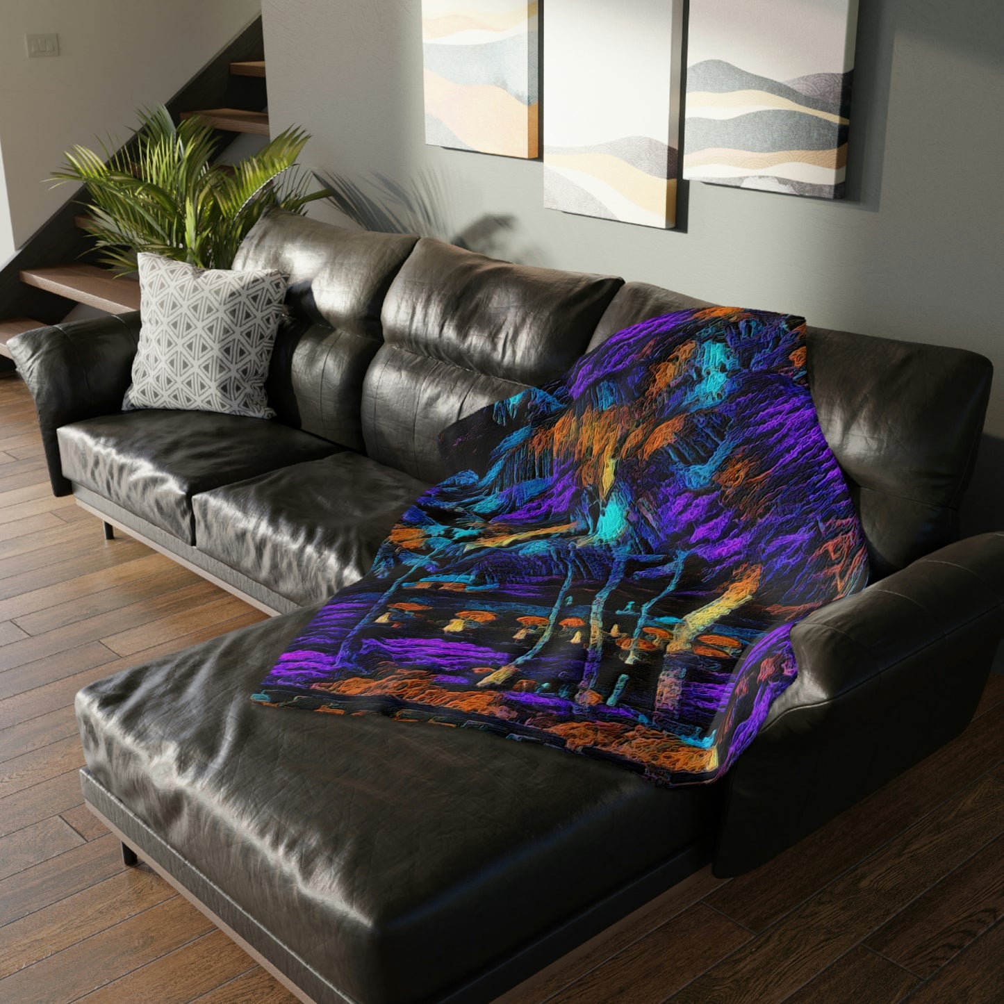 Velveteen Minky Blanket (Two-sided print) ... "The Royal Hawai'ian: Waikiki Beach_Beach" ... Honolulu, HI ... October 2014 (Halloween) ... Original Works ...