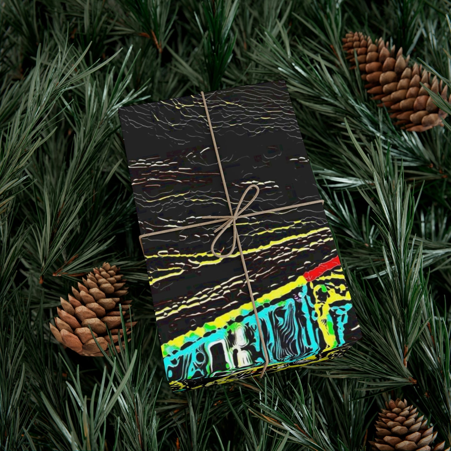 Gift Wrap Papers ... "Snow Vehicle In Snow Storm At-Rest" ... Circa 12Mar23 ... Central Idaho ... 18-Hours Rendering Time: Original Works ...