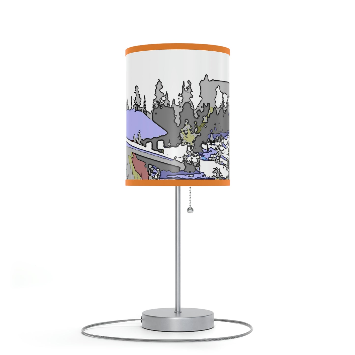 Lamp on a Stand, US|CA plug "A Very Remote Mountain Neighborhood" ... Only Cabins In This Environment ... Cenrtal Idaho ...