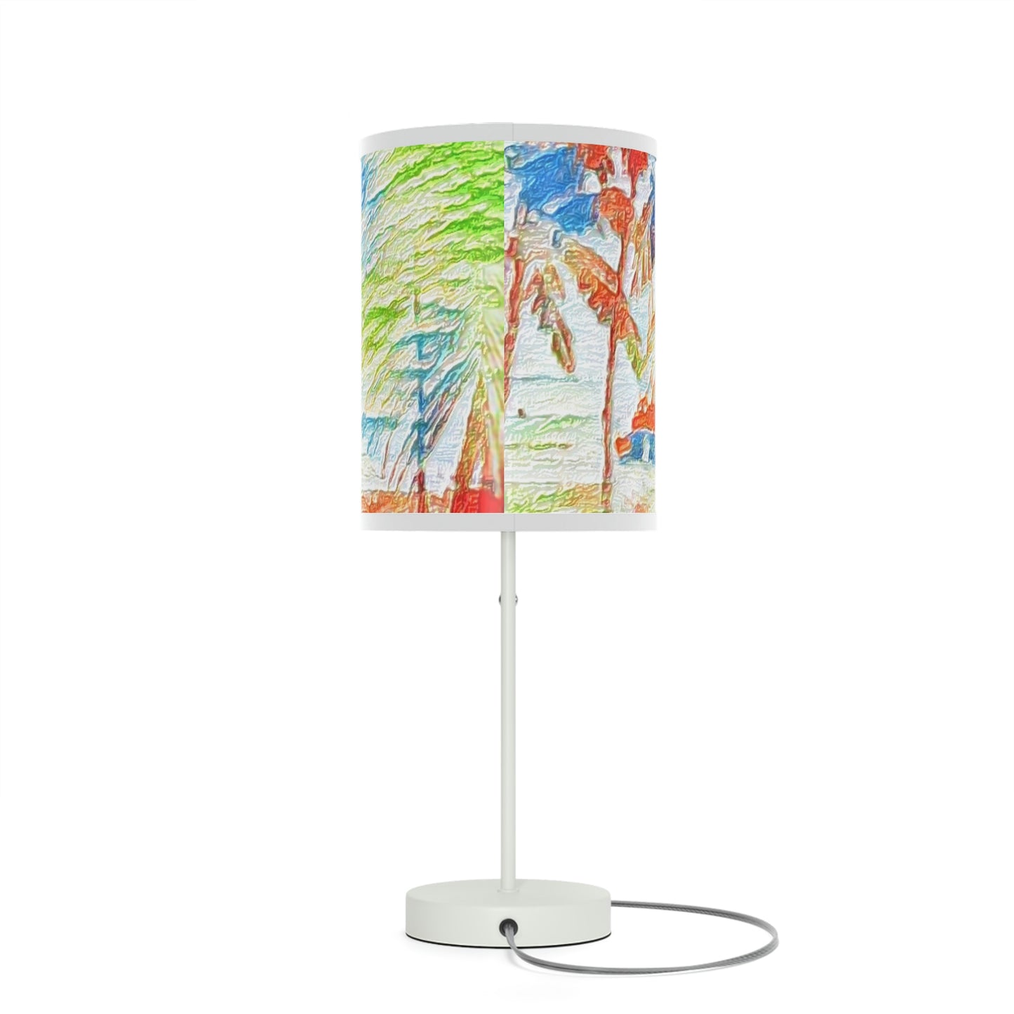 Lamp on a Stand, US|CA plug ... "The Royal Hawai'ian: Waikiki Beach_Beach" ... Honolulu, HI ... Ocotber 2014 (Halloween) ... Original Works ...