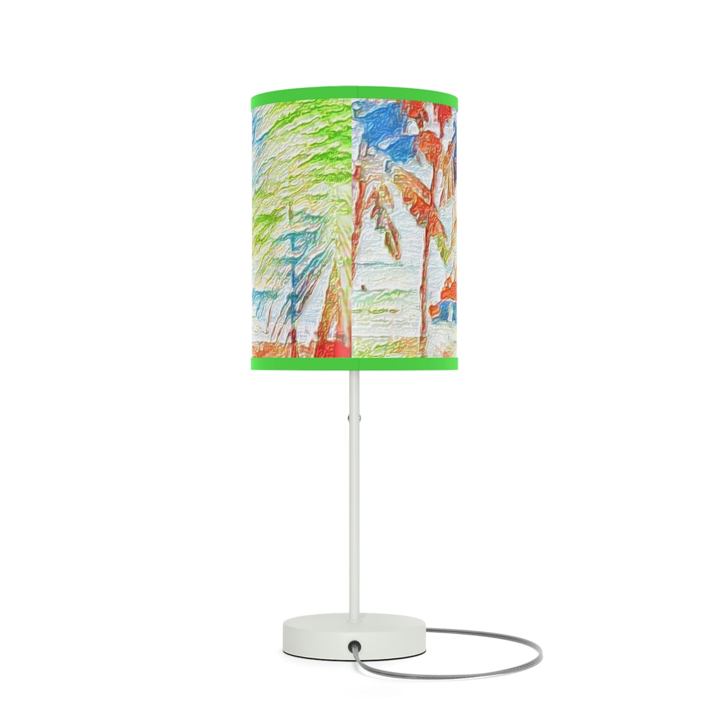 Lamp on a Stand, US|CA plug ... "The Royal Hawai'ian: Waikiki Beach_Beach" ... Honolulu, HI ... Ocotber 2014 (Halloween) ... Original Works ...