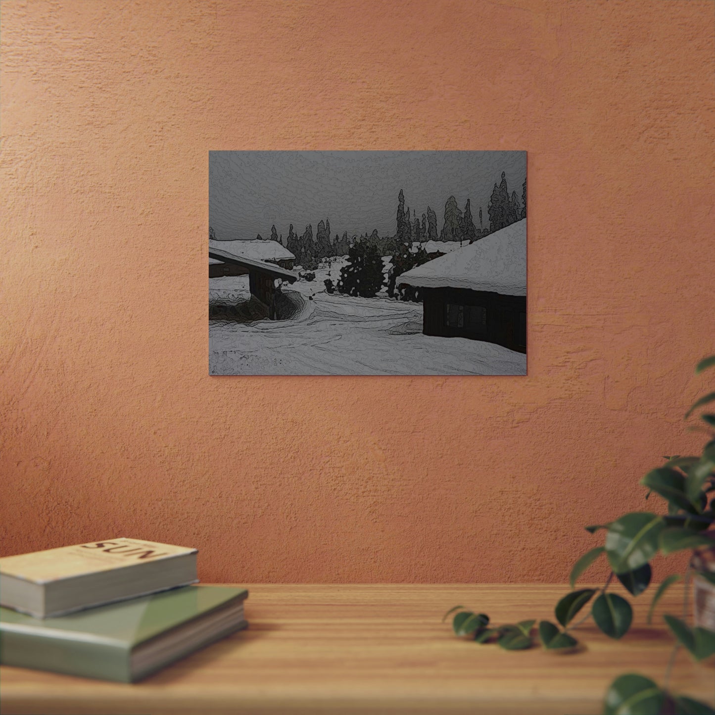Aluminum Composite Panels ... "A Very Snowy-Day In The Mountains" ... November 2022 ... Central Idaho, 6,000' Elevation ... Original Works ...