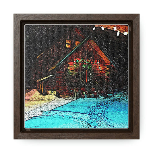 Gallery Canvas Wraps, Square Frame ... A Very Snowy November 2022 ... 'Mountains Of Central Idaho' ... Rhett Creek & Beyond ... Original Works: 10 Hours Rendering Time ...