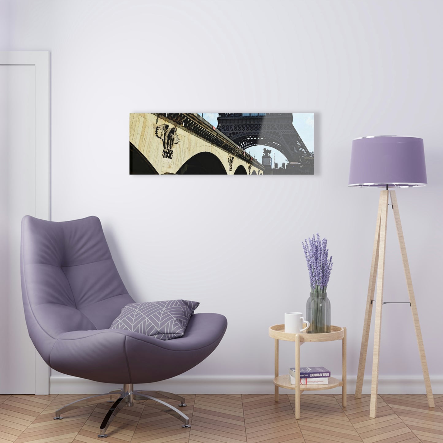 Acrylic Prints ...  Le Tour D'Eiffel ..."Along The Water" ... Barbara Joan Bonnell-Holt ... Le Voyage De Paris: 1972 ... Original Works ...
